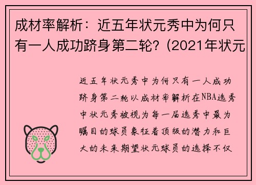 成材率解析：近五年状元秀中为何只有一人成功跻身第二轮？(2021年状元秀)